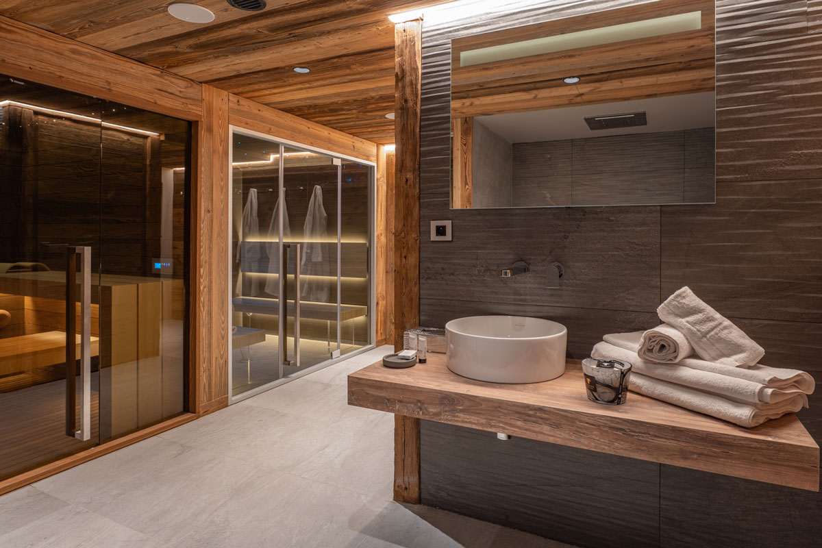 Location chalet luxe Alpe d'huez sauna hammam