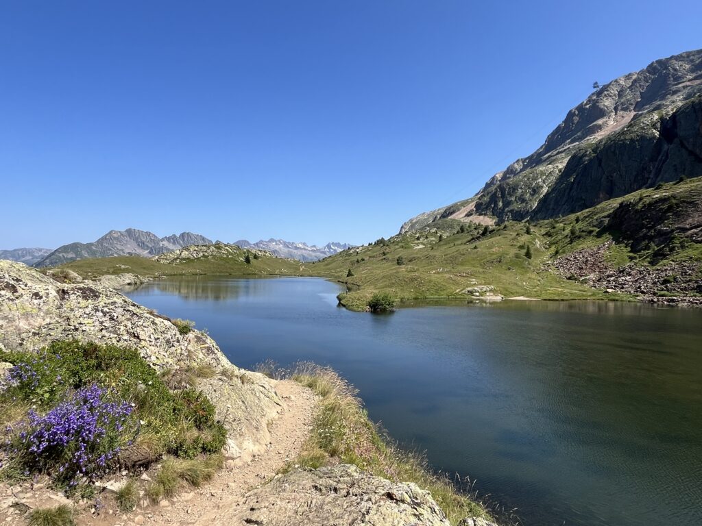 Vue du lac Besson à l'alpe d'huez